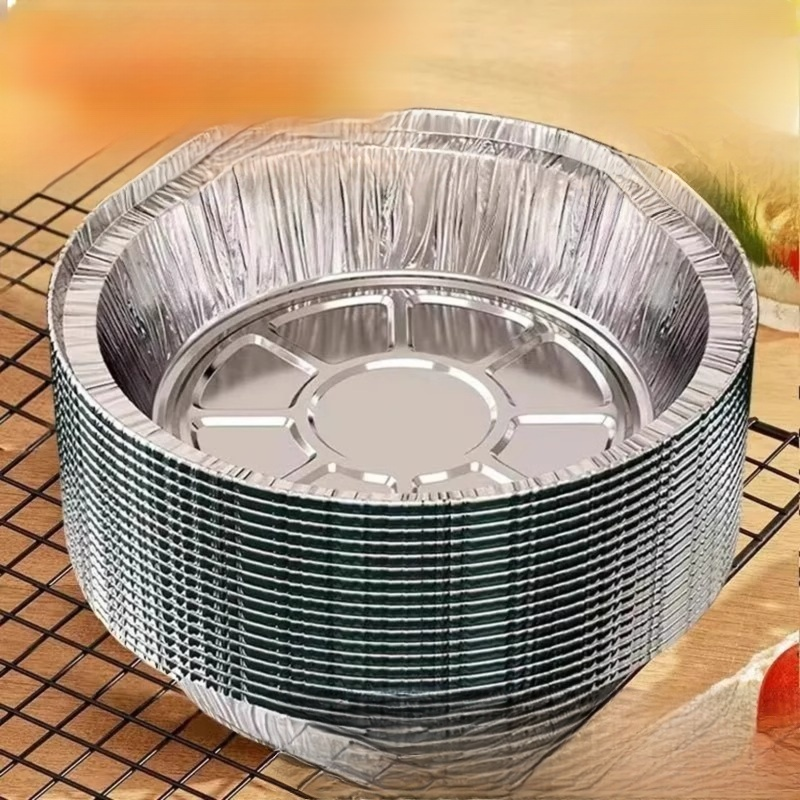 ถ้วยอลูมิเนียมฟอยล์หม้อทอดอากาศ ไม่ต้องล้าง