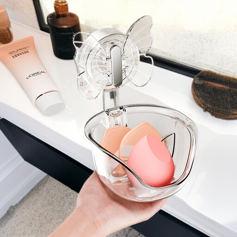 ビューティーエッグバスルーム収納ラックパンチフリー収納ボックスバスルーム吸盤壁掛け洗面化粧収納ラック