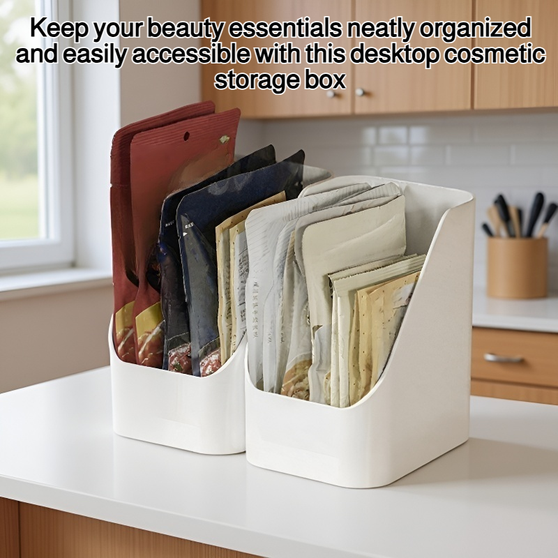 Desktop cosmetic storage box