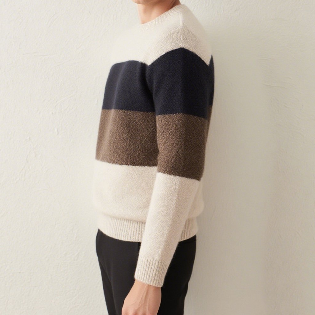 남자 니트웨어 디테일 확대 사진