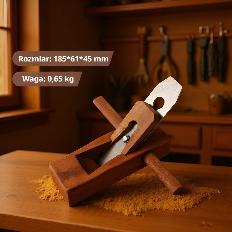 Wytrzymały strug stolarski do domowego użytku, obróbki i fazowania krawędzi