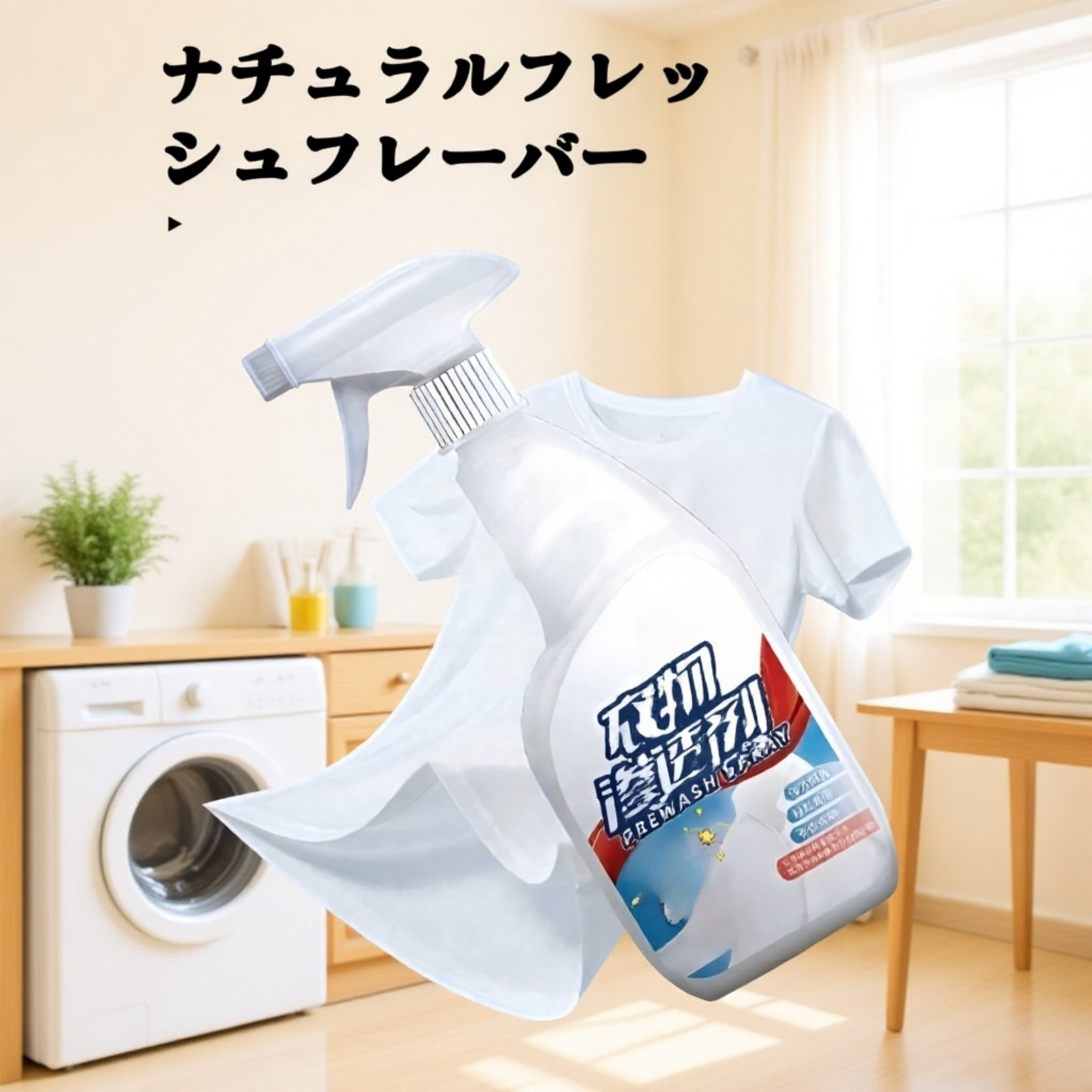 活性酸素衣類浸透しみ抜きスプレー衣類しみ抜き白洗浄液洗濯洗剤