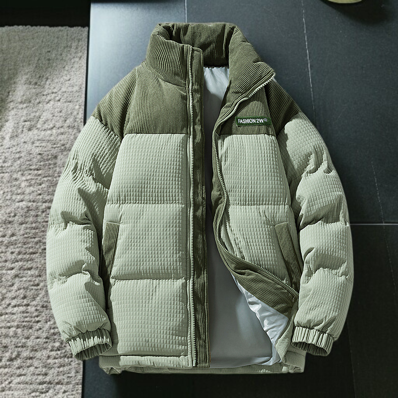 커플 패딩 가을 겨울 기모 차이나 베이커리 패딩 남녀 패션 프린트 패딩