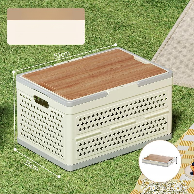 Multifunctional Outdoor Foldable Storage Basket Large Capacity Tote Picnic Box