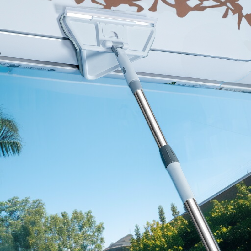 Mopa triangular extensible y plegable para limpieza de techos y ventanas en hogares de varios pisos