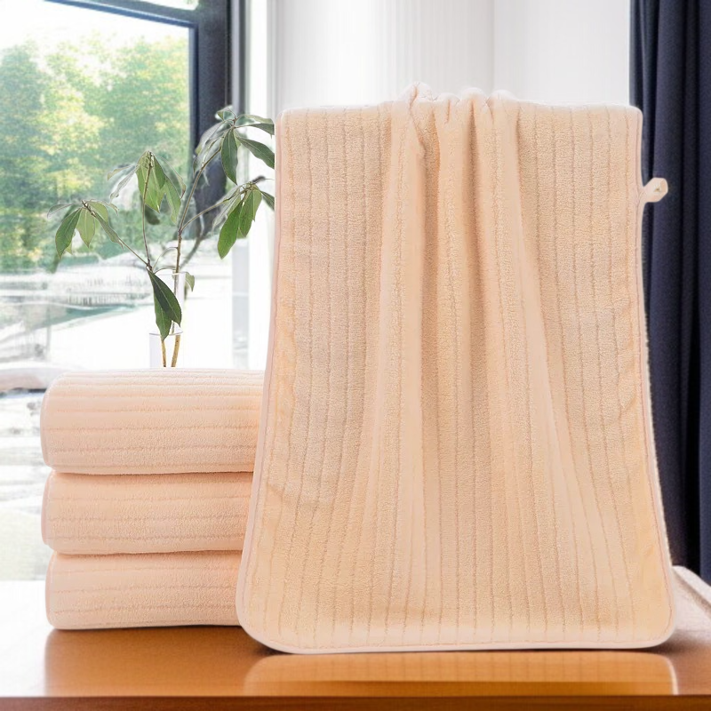 코랄 잔 가느다란 타월