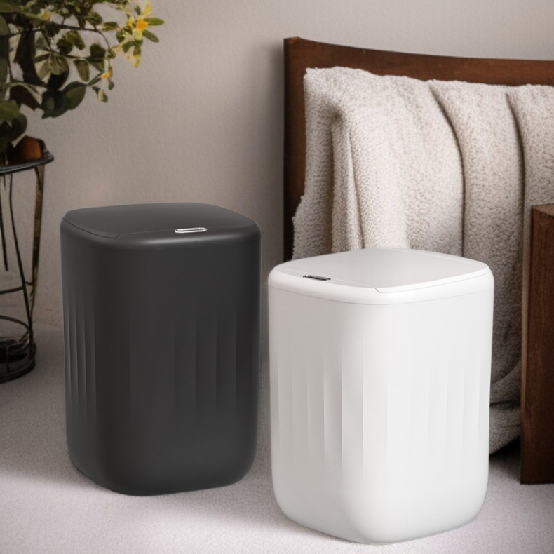 거실 휴지통 전자동 충전 감지 비접촉 휴지통 화장실 발차기 휴지통