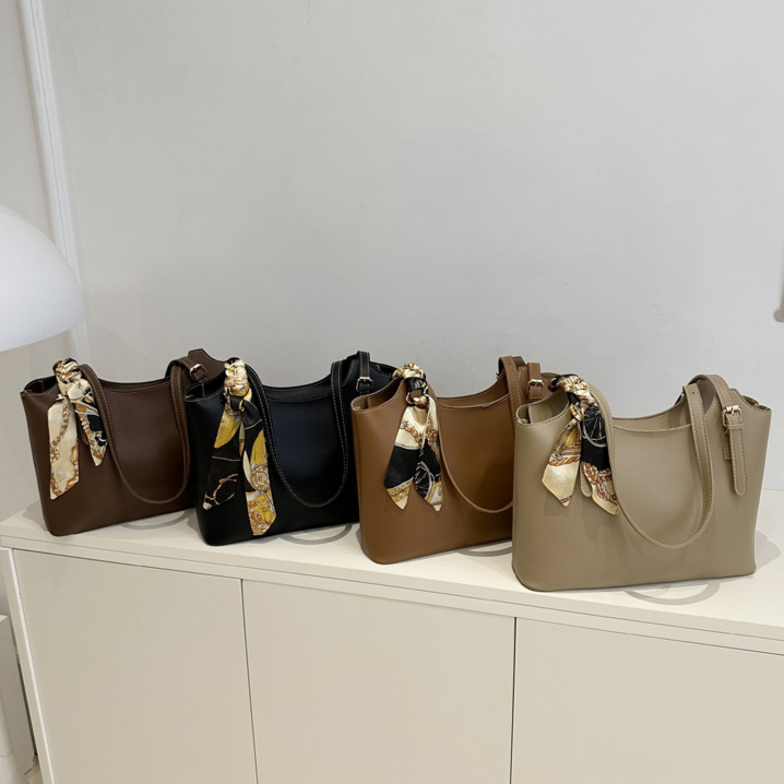 舒適手提順滑拉鍊托特包