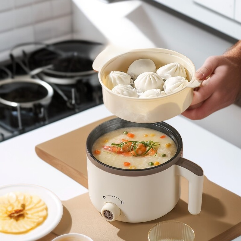 寮用ミニ電気鍋 多用途電熱鍋 学生用