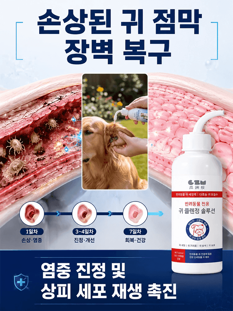 반려동물 귀 진드기 전용 스프레이 클리너