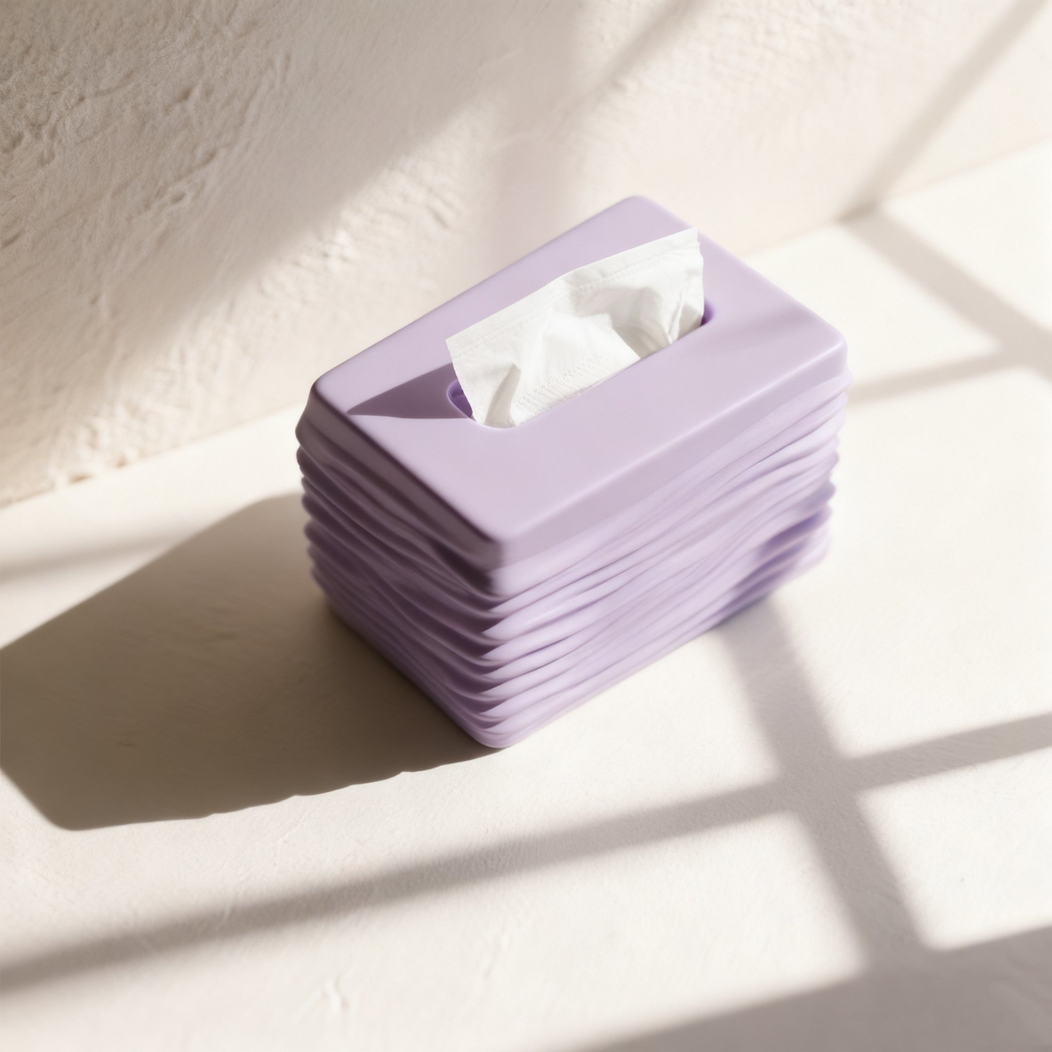 リビングに置かれたおしゃれなティッシュケース