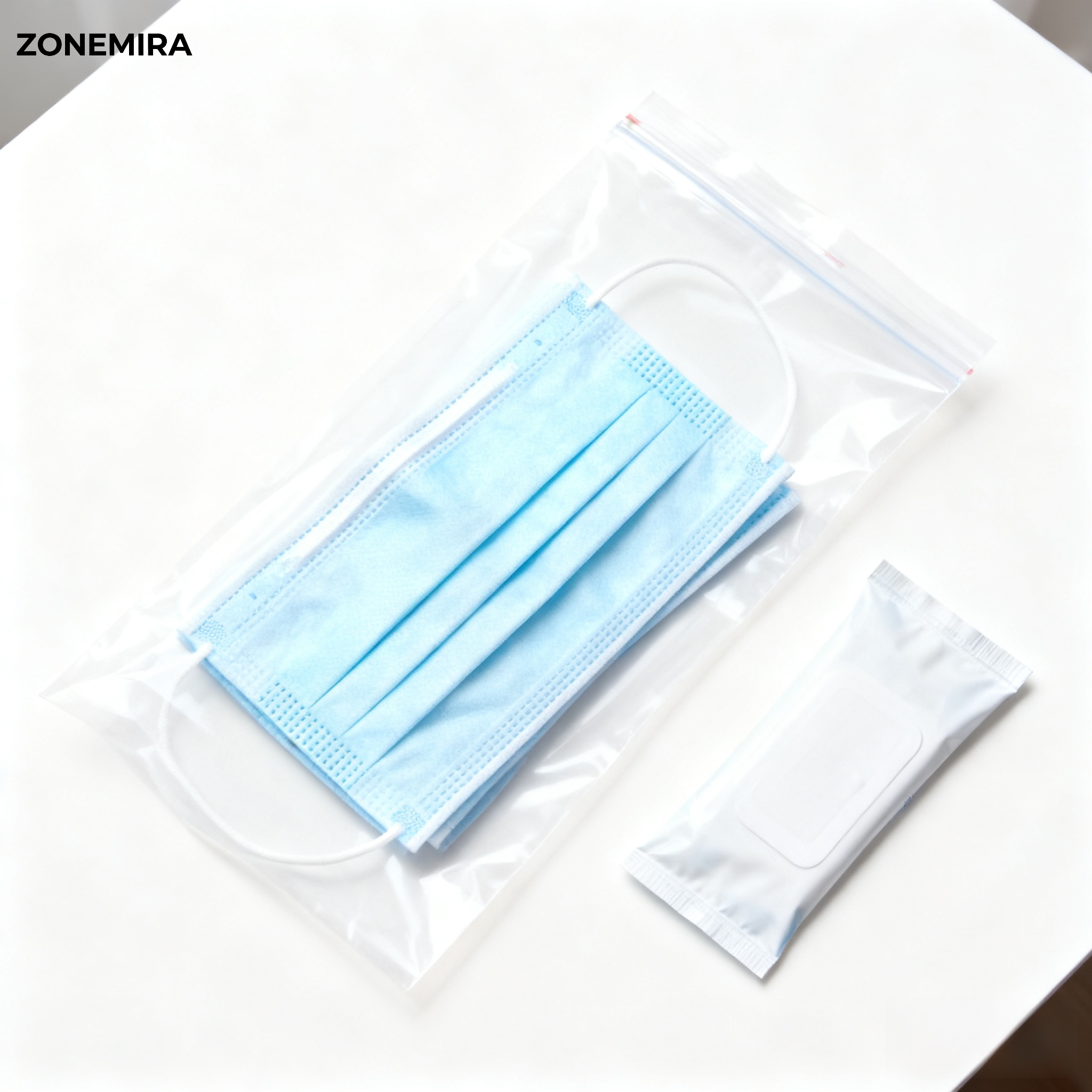 使い捨てフェイスマスク20パックセットの全体画像