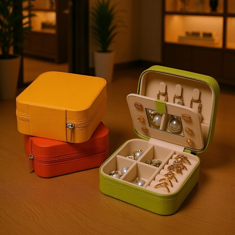 Kleine Schmuckaufbewahrungsbox aus elegantem Material