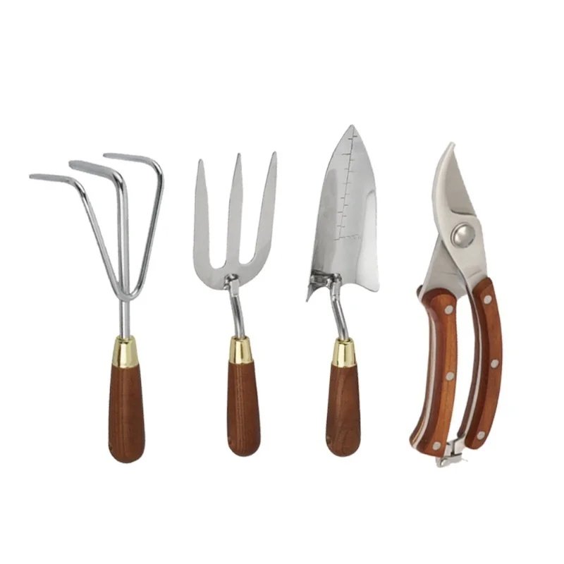 Garden handmade wooden handle tools for gardening