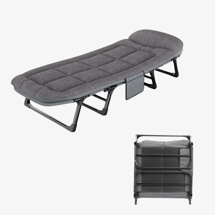 휴대용 접이식 리클라이너 다용도 점심 접이식 리클라이너 사무실 네발 조절 미국식 접이식 리클라이너