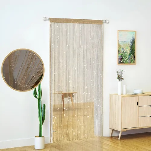 실버 실 커튼 문발 