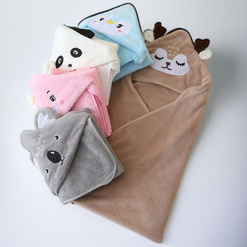 可愛卡通斗篷浴袍