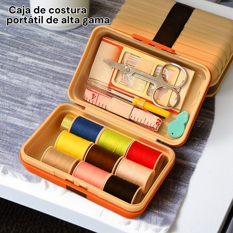 Caja de Costura Portátil de Alta Gama, Herramienta Multifuncional para Estudiantes