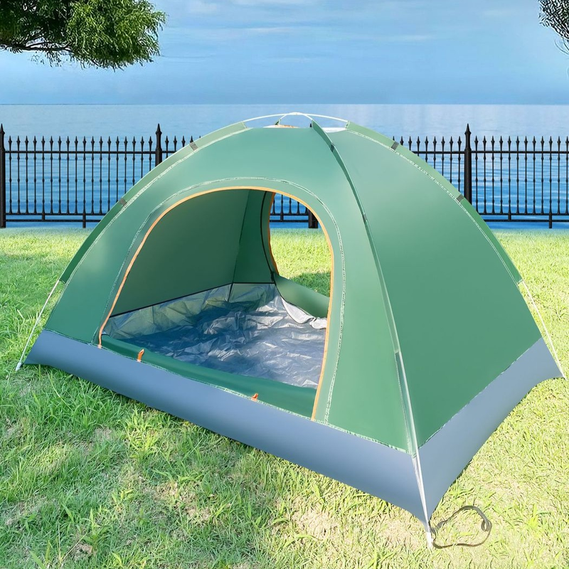 ワンタッチ防水・防紫外線テント　アウトドアキャンプ必需品