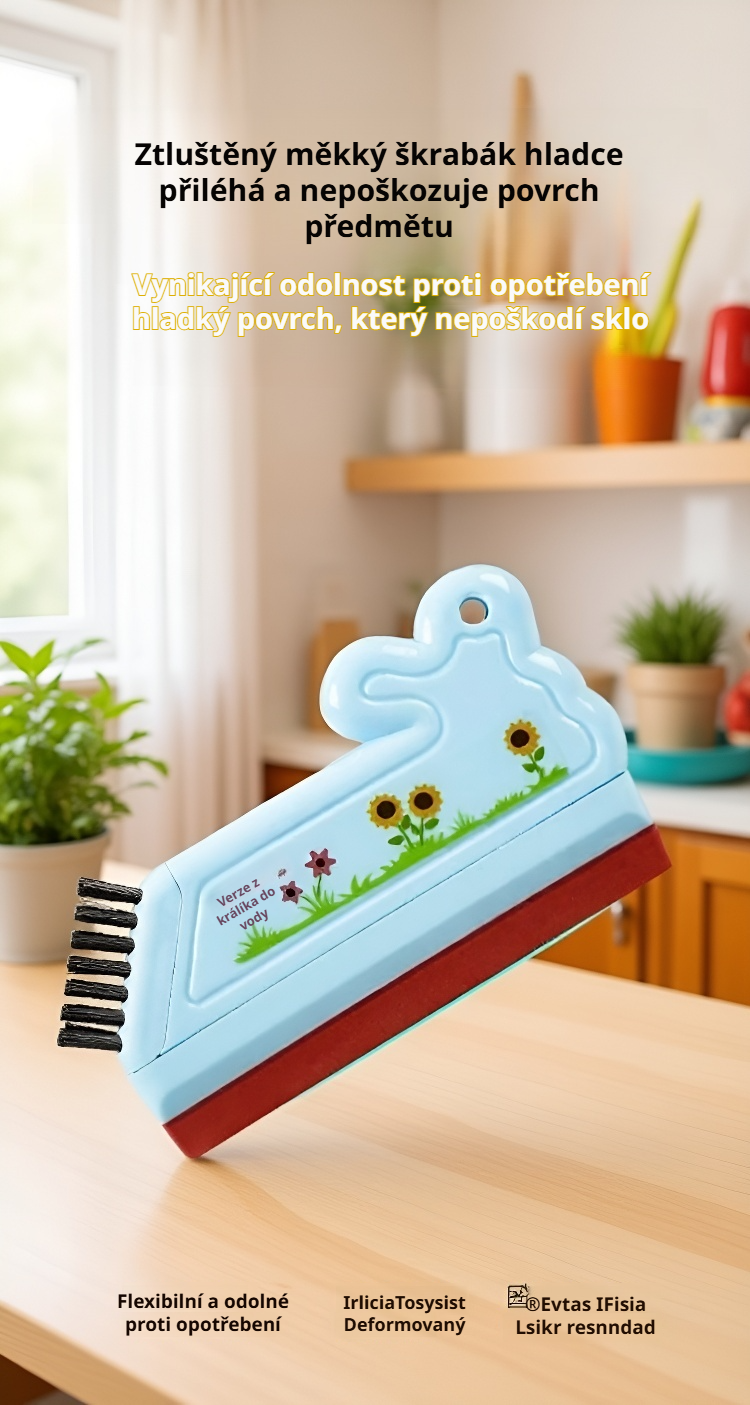 Stěrka na okna a zrcadla v akci