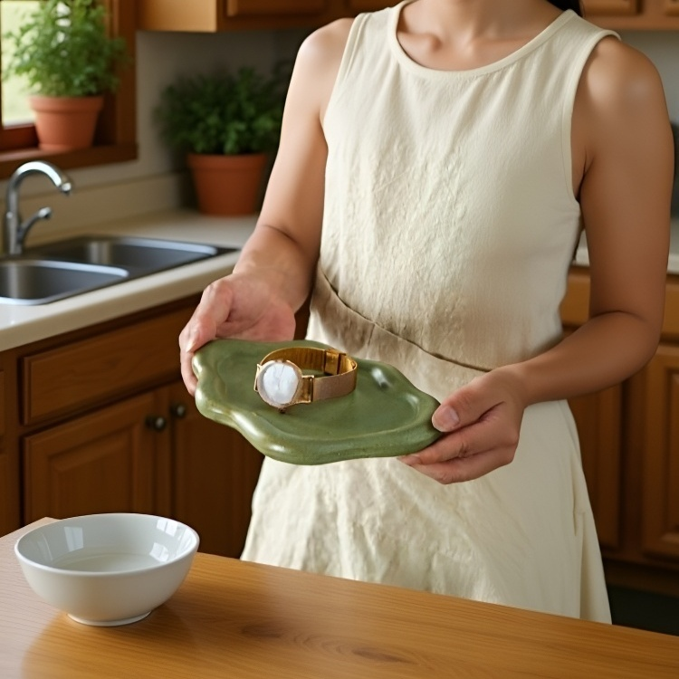 لوحة تخزين مجوهرات وخزف مقاومة للغبار