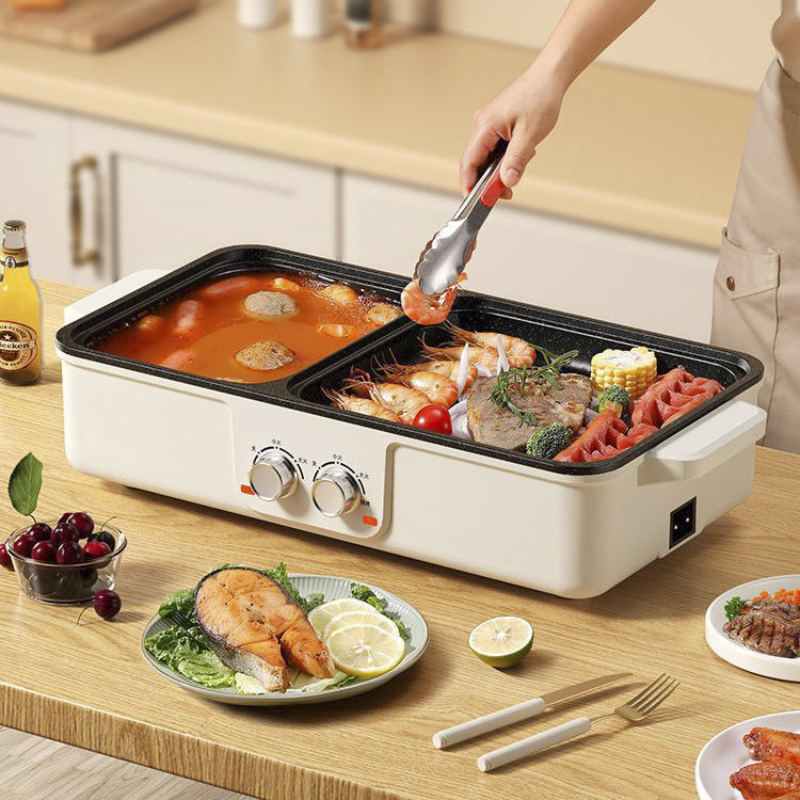 Multi-Functional Smokeless Electric Hot Pot and Grill