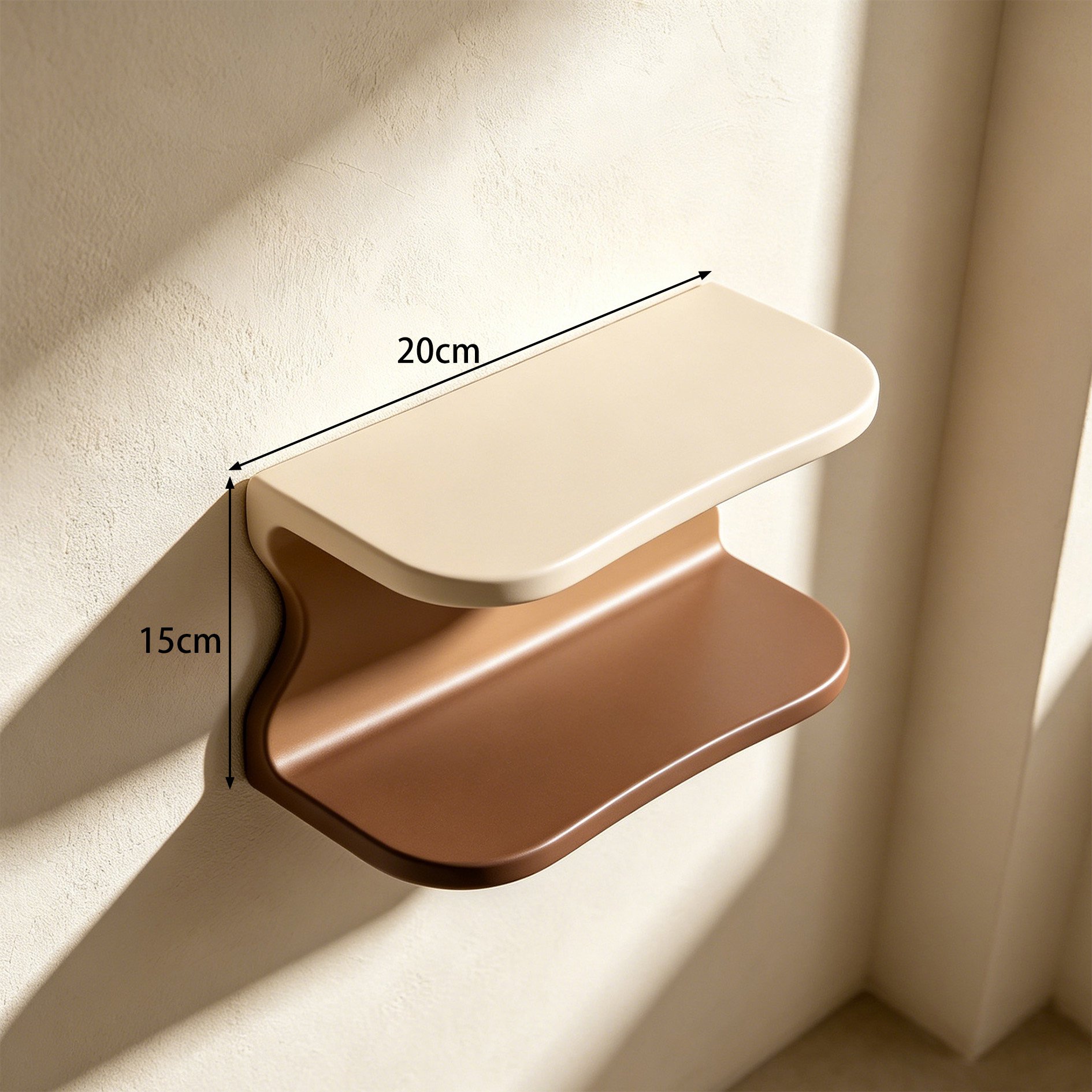 Adjustable tiered shelves for clothes storage