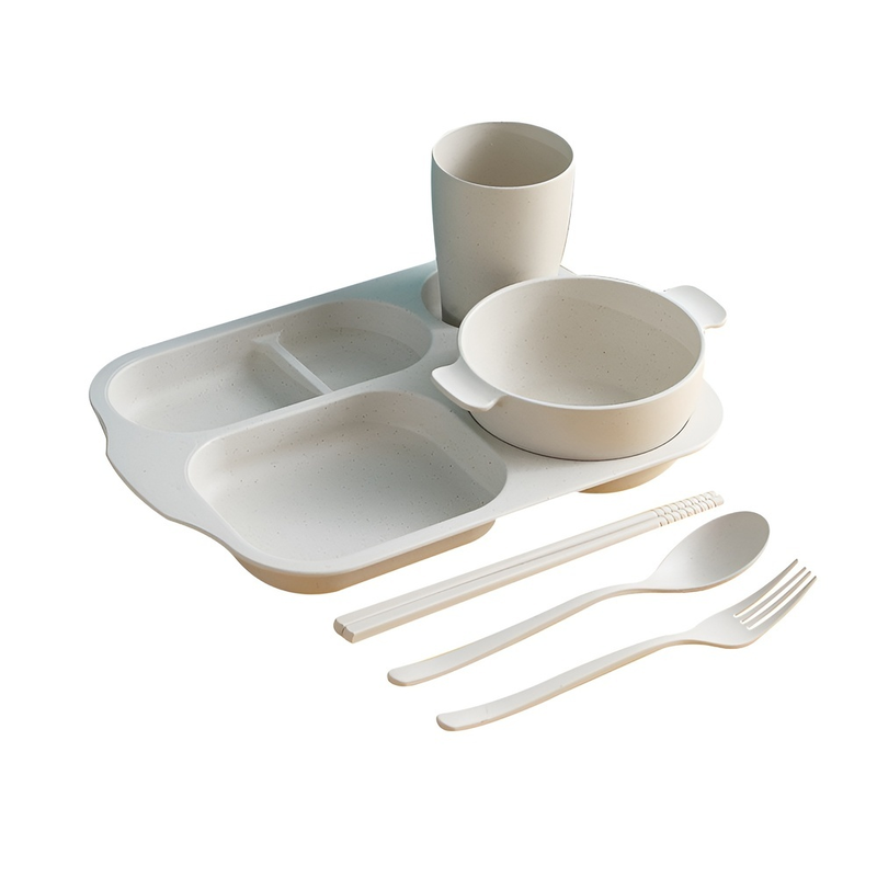 Children's Eco-friendly Dining Tableware Set (6 Pieces)