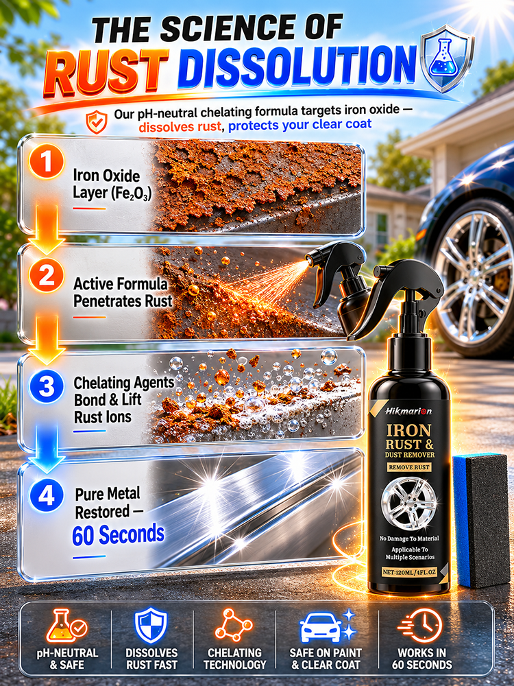[Instant Rust Removal] One-Spray Rust Remover