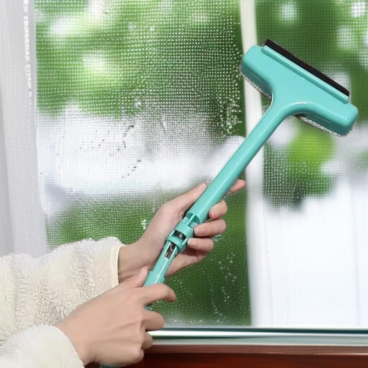 Ergonomic handle of diamond screen brush