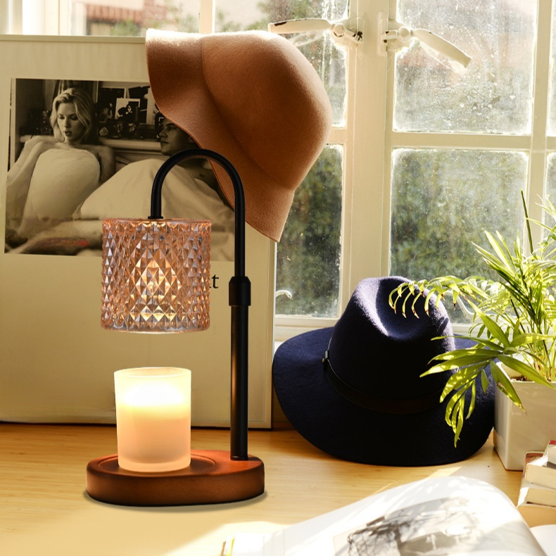 木製アロマワックスランプ