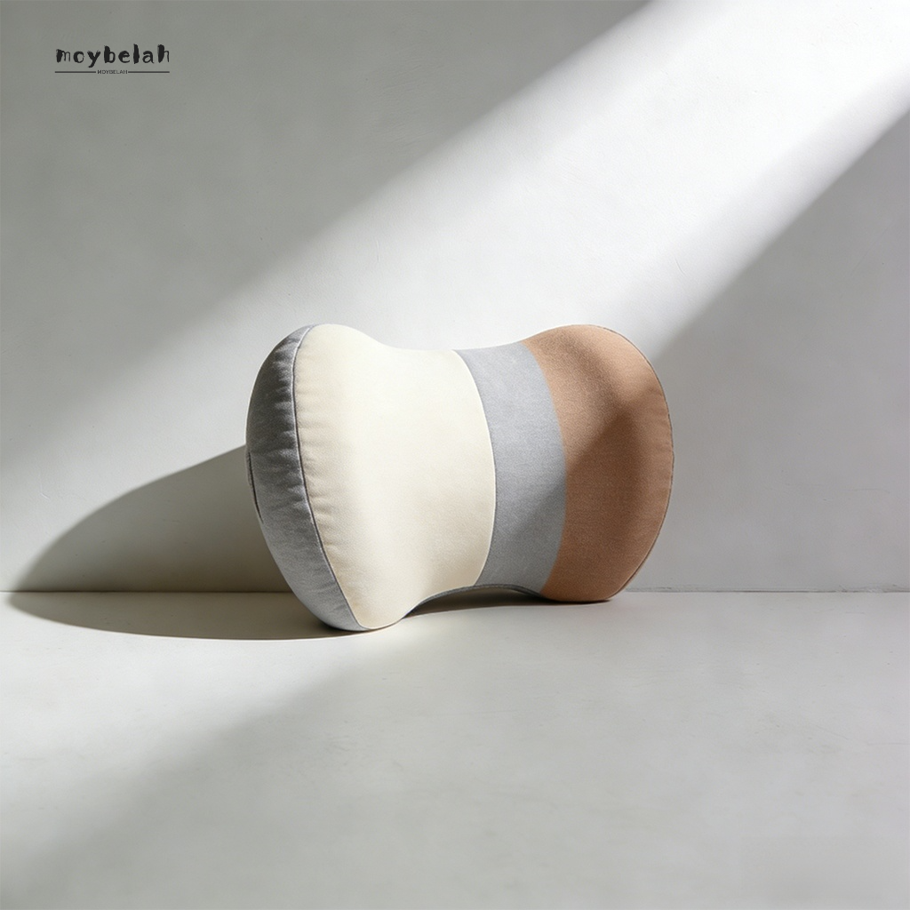 หมอนรองคอในรถยนต์แบบสบาย 4 ชิ้น สีดำ