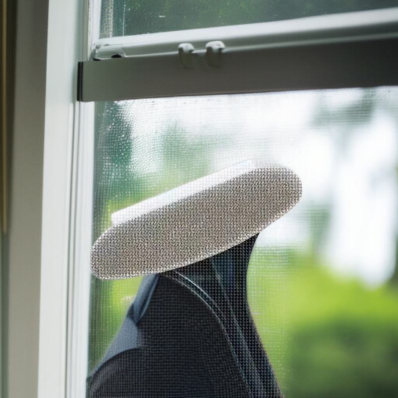 家庭用両面ブラシ 窓拭き 取り外しなし 両面掻き出し 掃除用具 スクリーンブラシ 高層ガラスクリーニングブラシ