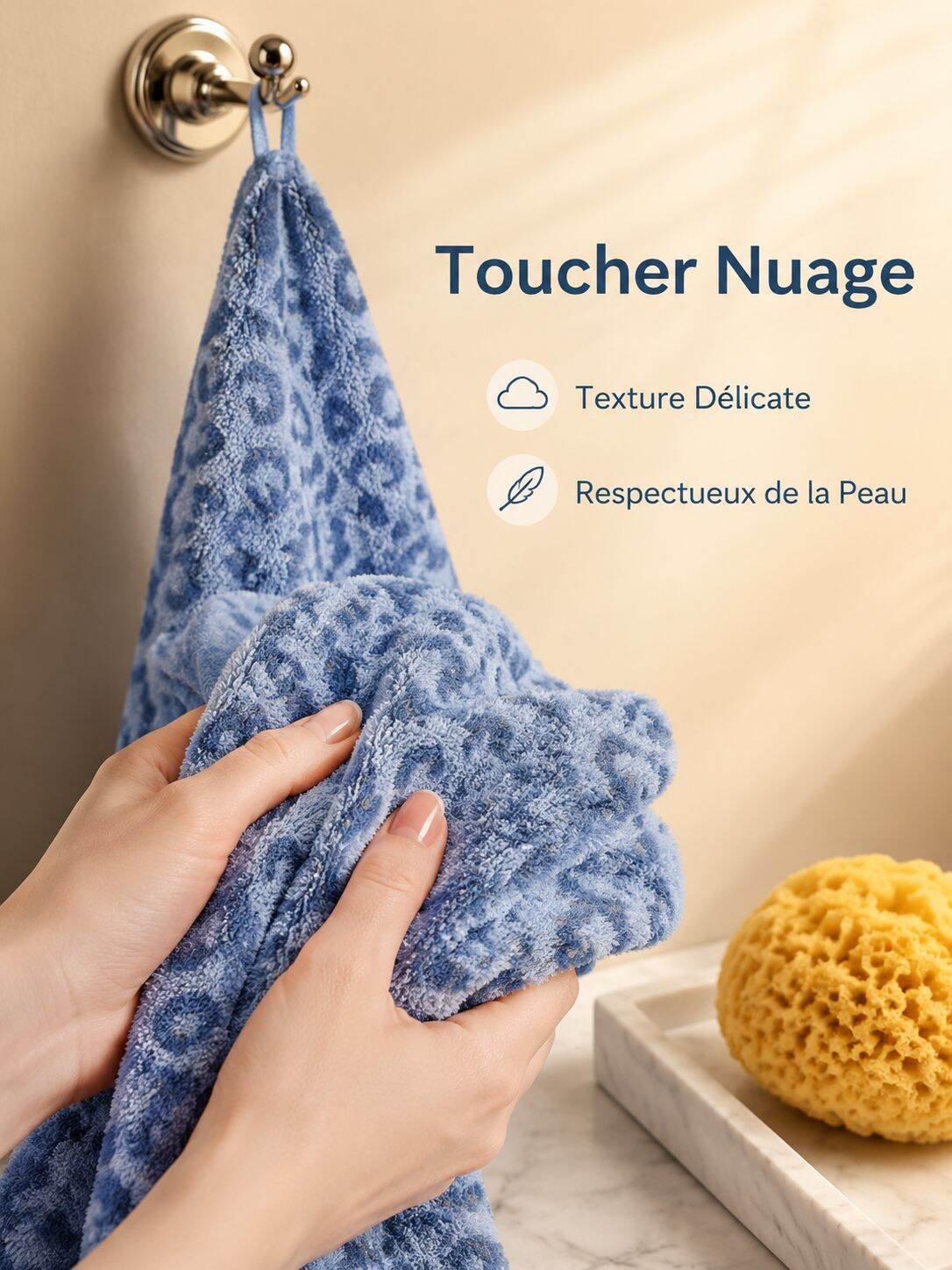 Serviette Absorbante et Sans Peluche pour Essuyer les Mains à la Maison