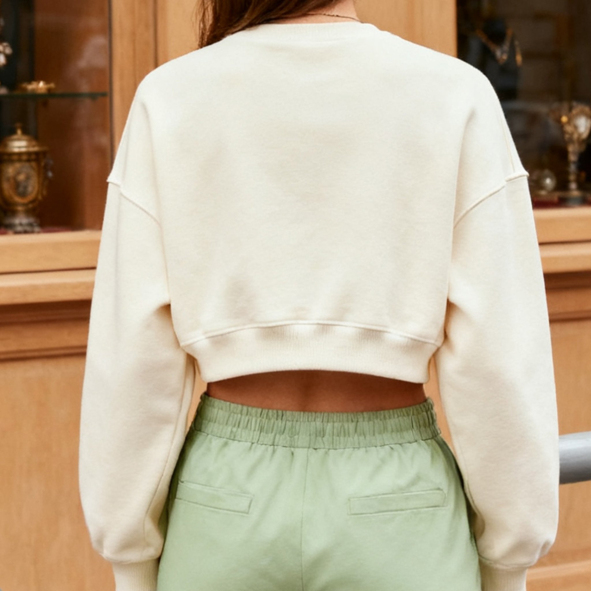 면 소재 숏 스타일 맨투맨