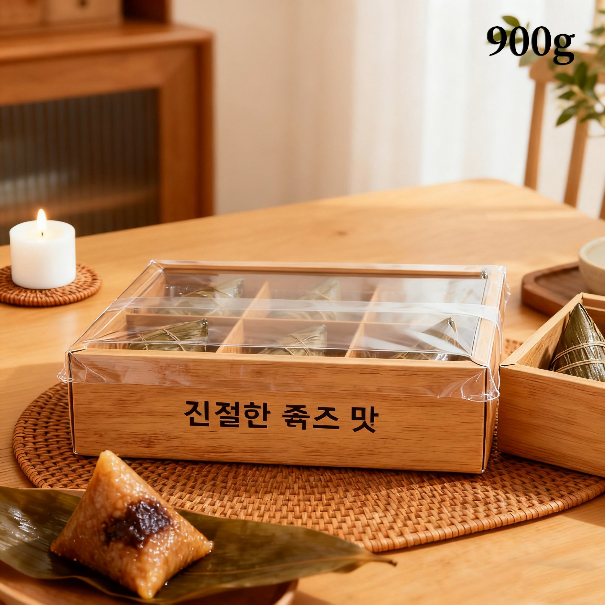달콤한 쫑즈 찹쌀떡 가까이 보기
