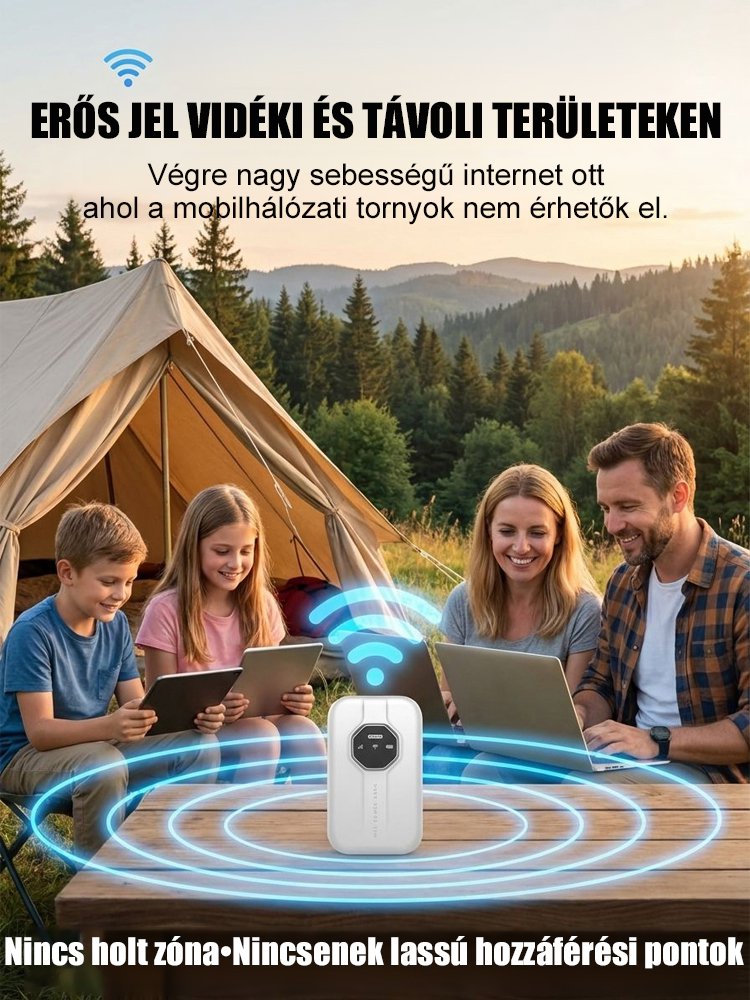 【Világszintű lefedettség, élethosszig tartó ingyenesség】Határtalan hordozható wifi