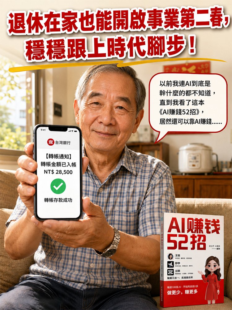 AI賺錢52招零基礎入門精通