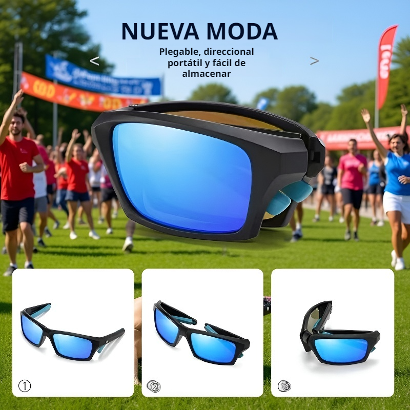 Gafas de sol plegables portátiles, protección UV para exteriores