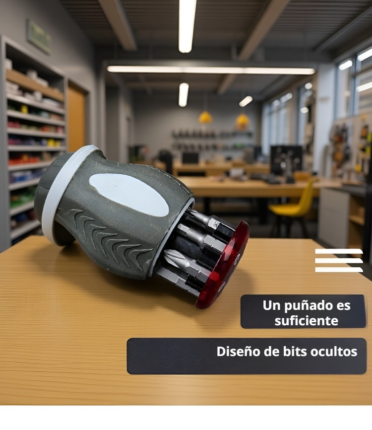 Destornillador profesional con tornillos incluidos