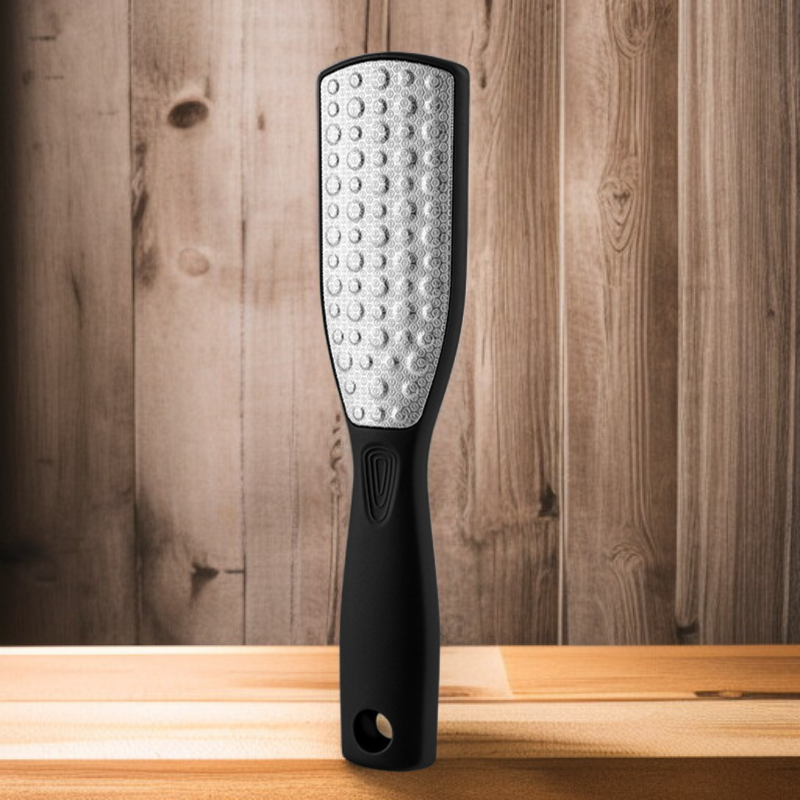 مكشطة قدم مزدوجة الجوانب من الفولاذ المقاوم للصدأ