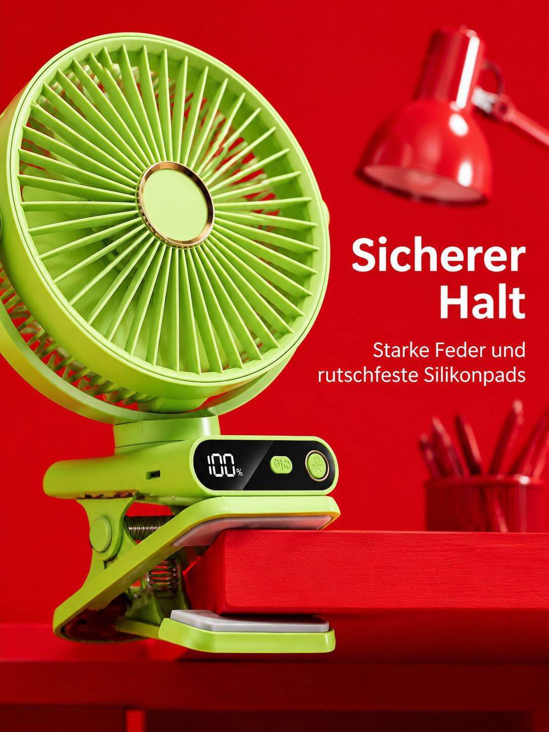 Flexibler Mini Ventilator mit Clip für den Schreibtisch