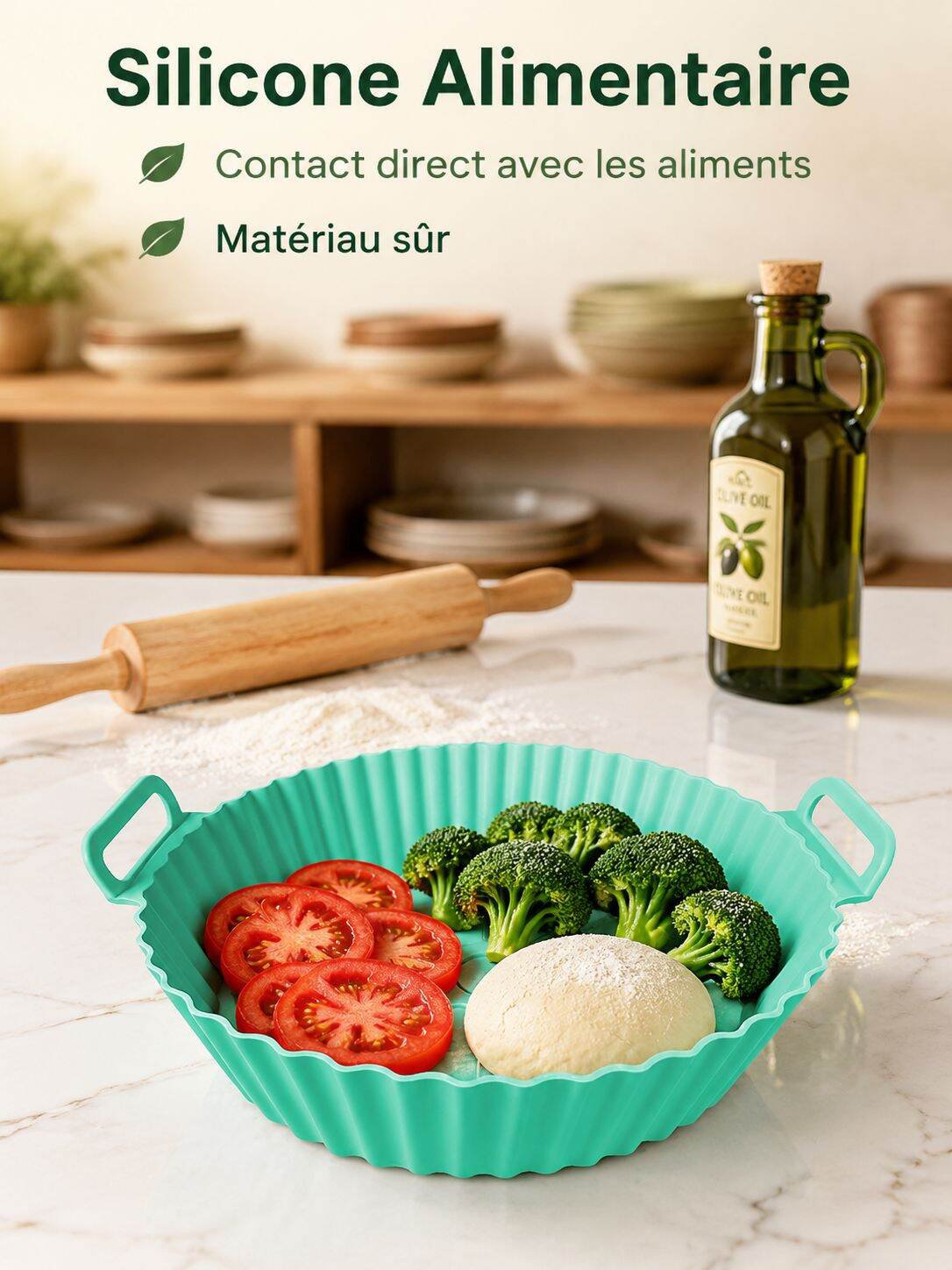Tapis vapeur en silicone alimentaire, antiadhésif et résistant à la chaleur