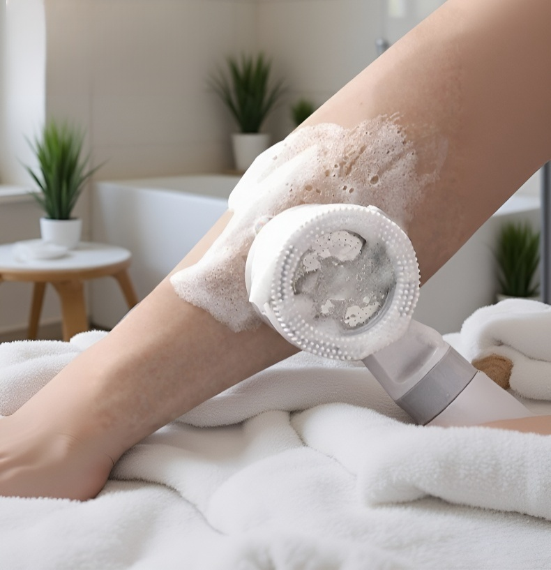 Cabezal de ducha de silicona con función de masaje