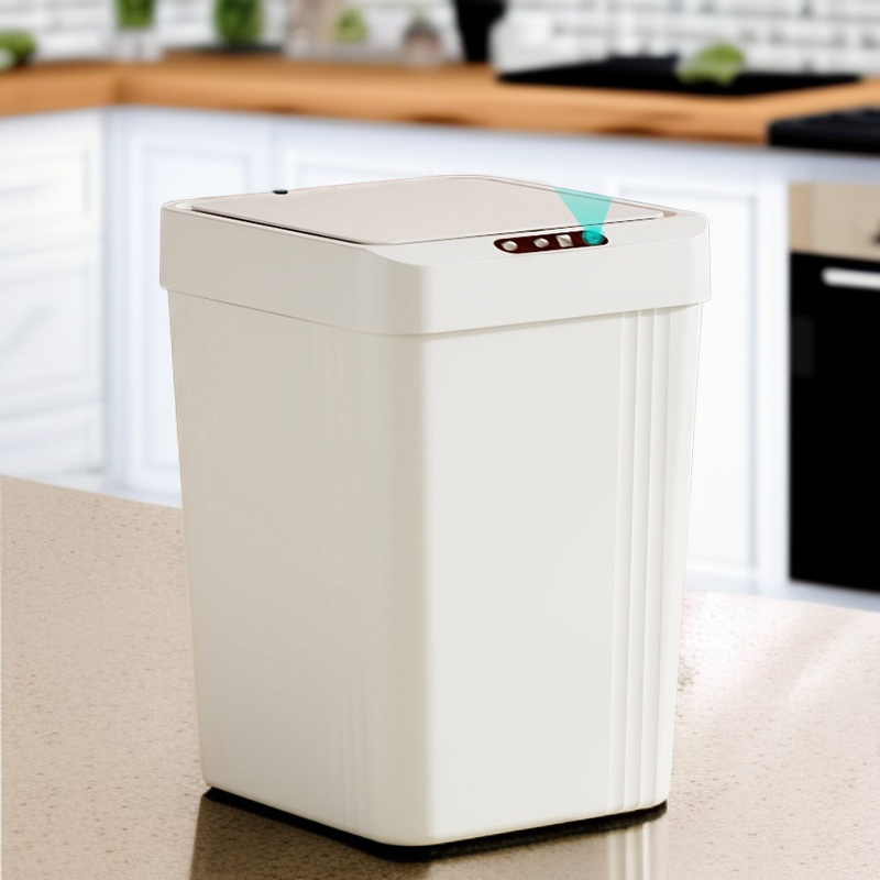 뚜껑 달린 스마트 감지 휴지통 전자동 가정용 분리형