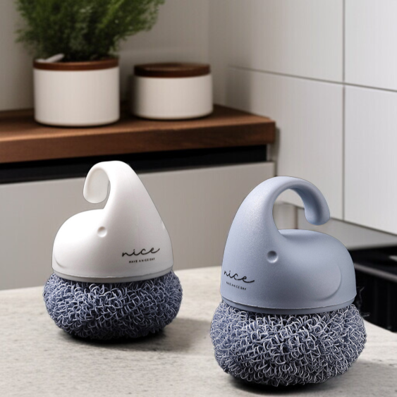 シルクフリーの家庭用クリーニングブラシ 短柄短刷 クリーニングボール 家庭用キッチンポットブラシ 食器洗いブラシ