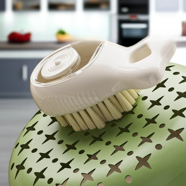 주방 싱크대 청소 브러쉬 다용도 사각 청소 브러쉬 스타일링 작은 물고기 펌핑 출액 브러쉬 냄비 그릇 싱크대 브러쉬