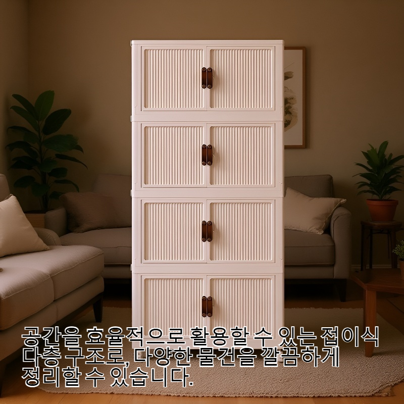 접이식 다층 대형 수납장