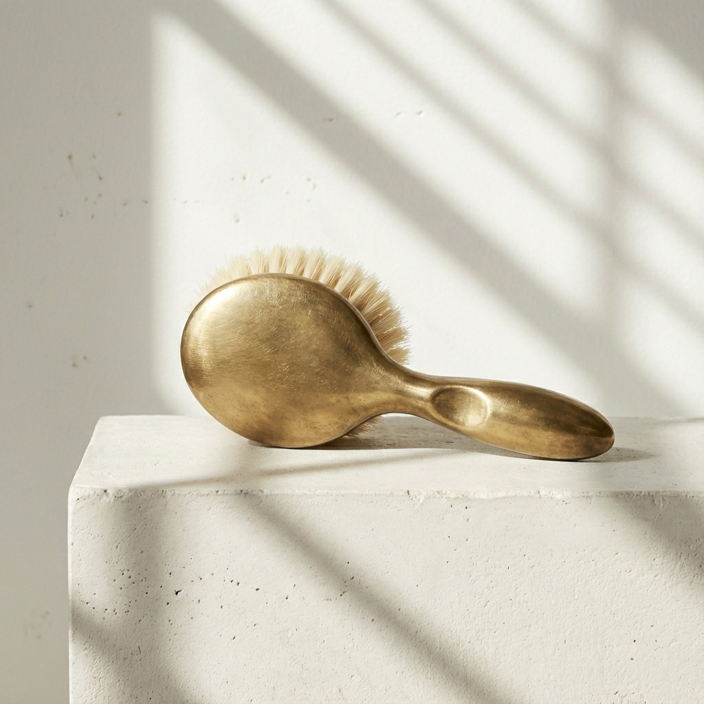 Detail ergonomické rukojeti kuchyňského kartáče