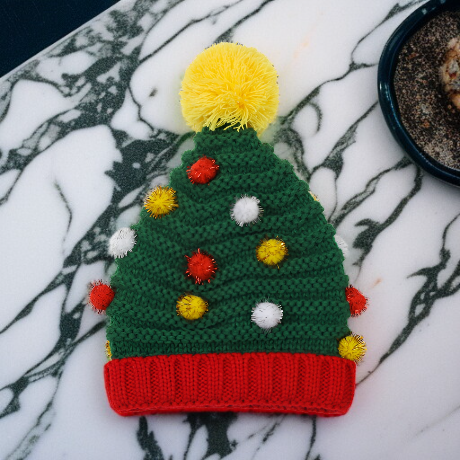 時尚聖誕圖案針織帽